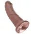 King Cock - dildo 20 cm - realistisk - brun