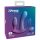 3Some Total Extas - uppladdningsbar trippelvibrator med radio (lila)