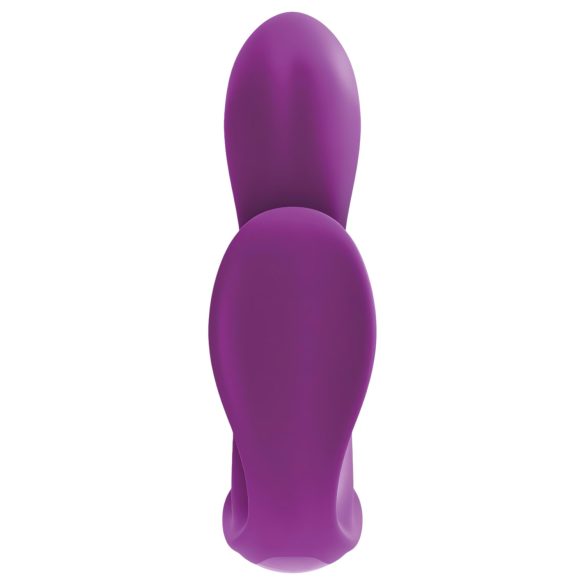 3Some Total Extas - uppladdningsbar trippelvibrator med radio (lila)