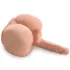 PDX Dirty Talk - realistisk rumpa torso med dildo - natur