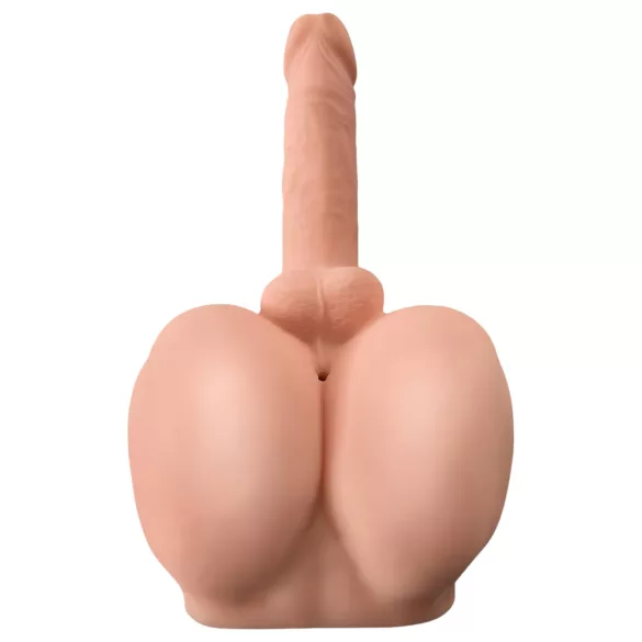 PDX Dirty Talk - realistisk rumpa torso med dildo - natur