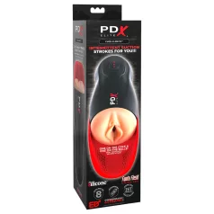   PDX Elite - Masturbator med sugfunktion - Uppladdningsbar konstgjord vagina