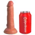 King Cock Elite 6 - realistisk dildo med sugkopp - 15 cm - mörk