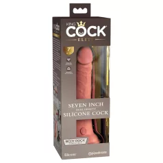   King Cock Elite - realistisk dildo med sugkopp - 18 cm - natur