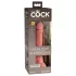 King Cock Elite - realistisk dildo med sugkopp - 18 cm - natur