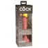King Cock Elite 6 - realistisk dildo vibrator 15 cm - mörk hudfärg