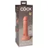 King Cock Elite 6 - realistisk dildo vibrator 15 cm - mörk hudfärg