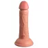 King Cock Elite 6 - realistisk dildo vibrator 15 cm - mörk hudfärg