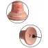 King Cock Elite 6 - realistisk dildo vibrator 15 cm - mörk hudfärg
