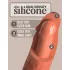 King Cock Elite 8 - realistisk vibrator 20 cm - mörk hudfärg