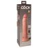 King Cock Elite 9 - dildo med sugkopp och vibrator 23cm - naturfärg