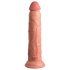 King Cock Elite 9 - dildo med sugkopp och vibrator 23cm - naturfärg