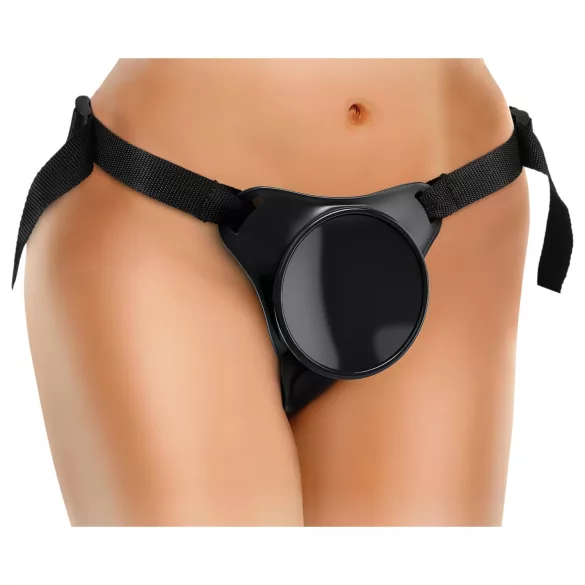 King Cock Elite - strap-on trosor - justerbar - svart