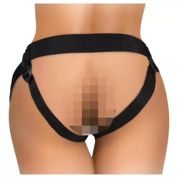 King Cock Elite - strap-on trosor - justerbar - svart