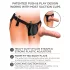 King Cock Elite - strap-on dildo för nybörjare - realistisk hudfärg