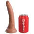King Cock Elite Comfy - strap-on dildo med sele - mörk hudfärg