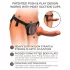 King Cock Elite Comfy - strap-on dildo med sele - mörk hudfärg