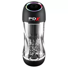 PDX ViewTube Pro - sug‑ och vibrerande masturbator (svart)