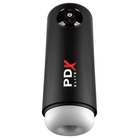 PDX Elite Moto Milker - masturbator med tryck och vibration - svart