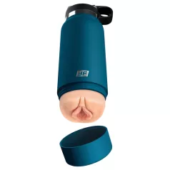   Fuck Flask Private Pleaser - masturbator i flaska - blå/naturfärg