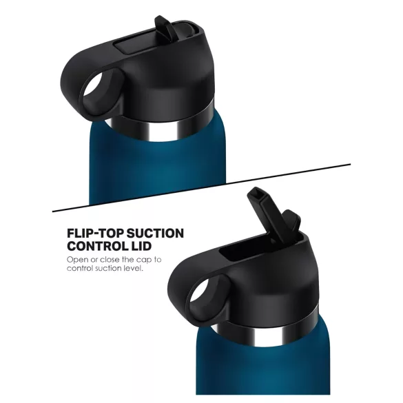 Fuck Flask Private Pleaser - masturbator i flaska - blå/naturfärg