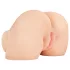 PDX Elite - vibratorisk 2-i-1 masturbator - naturfärg