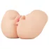 PDX Elite - vibratorisk 2-i-1 masturbator - naturfärg