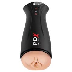PDX Elite - masturbator med sug och vibration - svart