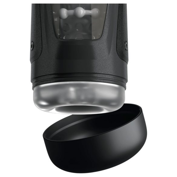 PDX Elite Moto-Bator Pro - masturbator med pärlor, värme, svart