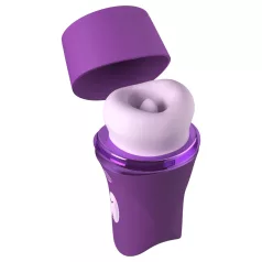   Fantasy For Her Lush Kiss Plush - sug- och tungvibrator för klitoris (lila)