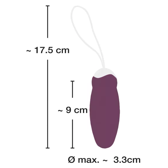 Javida - fjärrstyrd vibrerande ägg - pulserande - lila