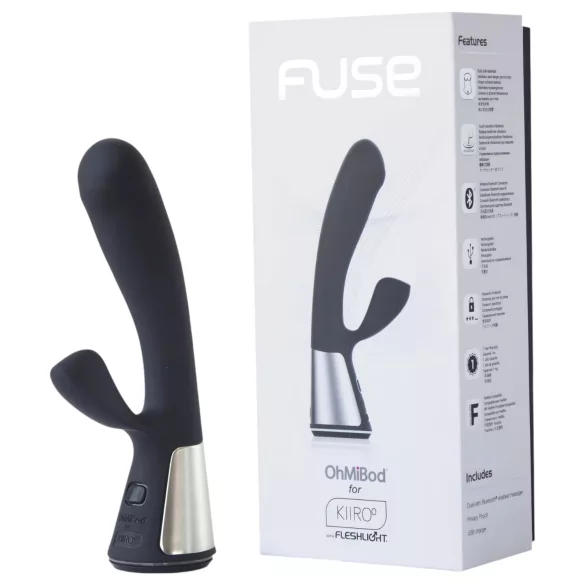 Fleshlight OhMiBod Kiiroo - App‑styrd vibrator med klitoriskarm (svart)