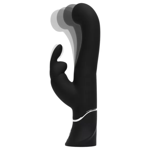 Happyrabbit - G-punkt vibrator med klitorisstimulerare - uppladdningsbar svart