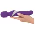 Javida - wandvibrator och pärlvibrator 2-i-1 - lila