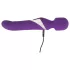 Javida - wandvibrator och pärlvibrator 2-i-1 - lila