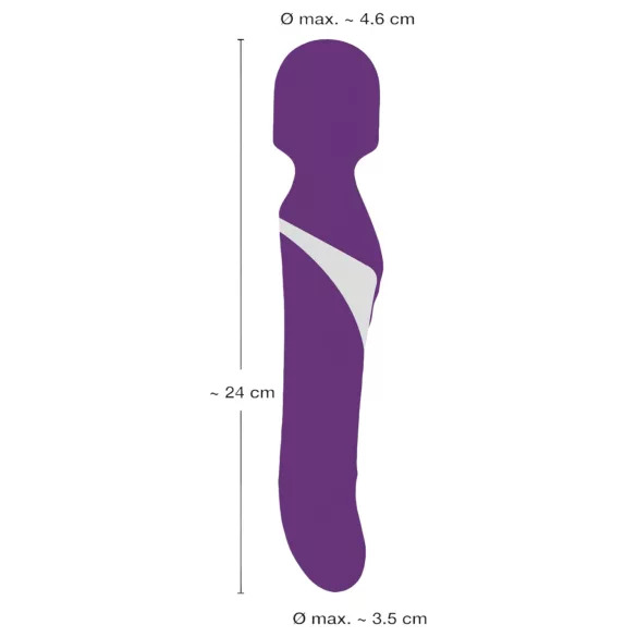 Javida - wandvibrator och pärlvibrator 2-i-1 - lila