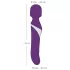 Javida - wandvibrator och pärlvibrator 2-i-1 - lila