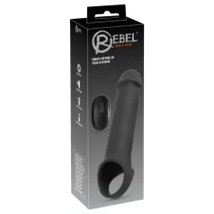   Rebel - vibrerande penishylsa med radiofjärrkontroll - svart