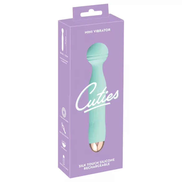 Cuties Mini Wand - uppladdningsbar, vattentät massagestav (grön)