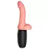 King Cock Plus 6,5 - dildo med pung och vibrator - naturfärg