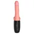King Cock Plus 6,5 - dildo med pung och vibrator - naturfärg