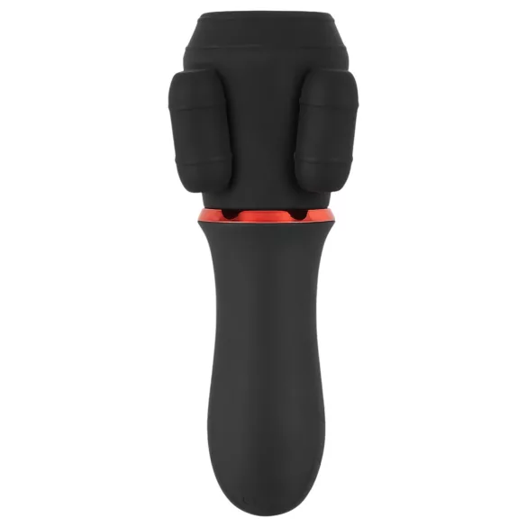 Rebel - penistoppvibrator med batteri och 2 motorer - svart