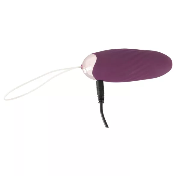 Javida Shaking Love - fjärrstyrt vibratorägg med stötfunktion - lila