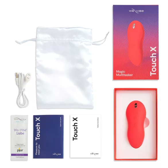 We-Vibe Touch X - klitorisvibrator - uppladdningsbar vattentät - korall