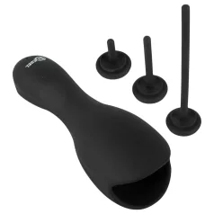 Rebel - penissvibrator med dilator - svart