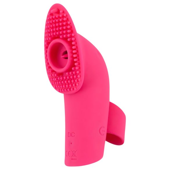 SMILE Licking - luftvågs- och tungfingervibrator (rosa)