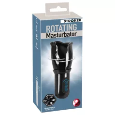   You2Toys - STROKER Rotating - uppladdningsbar, roterande konstgjord mun‑masturbator (svart)