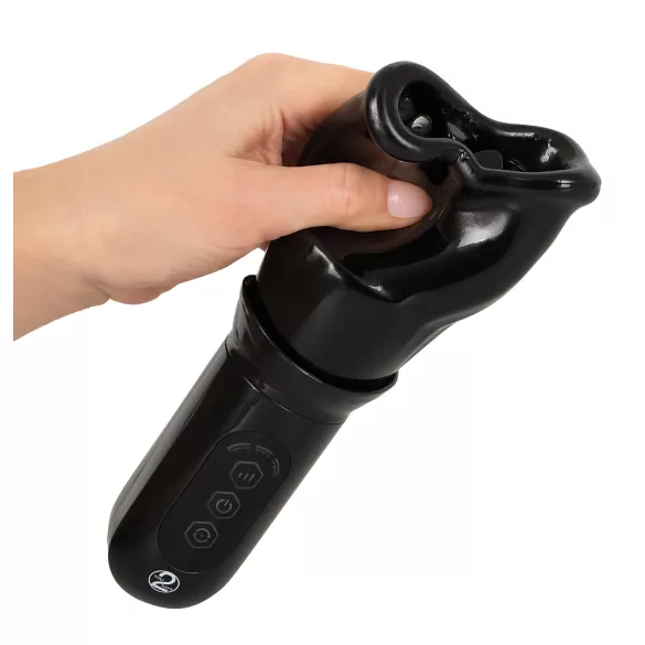 You2Toys - STROKER Rotating - uppladdningsbar, roterande konstgjord mun‑masturbator (svart)