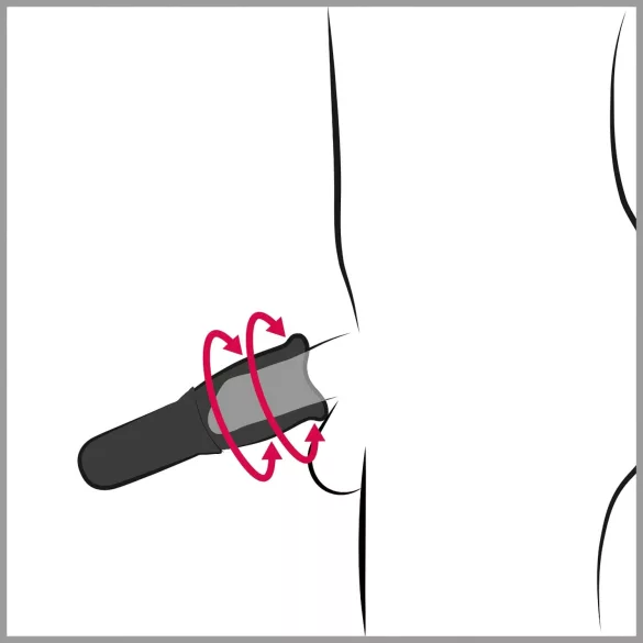 You2Toys - STROKER Rotating - uppladdningsbar, roterande konstgjord mun‑masturbator (svart)