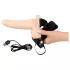 You2Toys - Strap-on dildo med vibrator - ihålig - natur